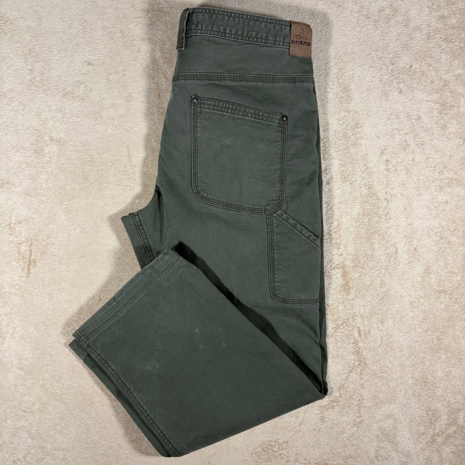 Prana 3429 Mens Green Pants Breathe  Custom Hemmed